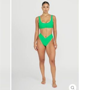 Riot Swim Pico Top and Bottom in Bermuda, Size XS